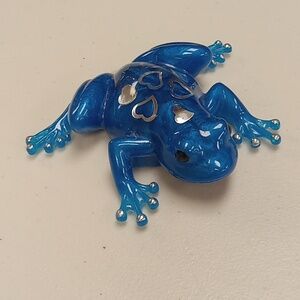 Handcrafted resin frog